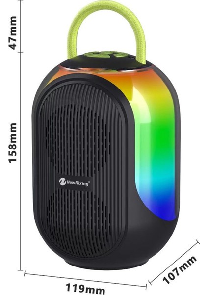 Bluetooth Çift Mikrofonlu Kablosuz Karaoke Rgb Işıklı Yüksek Sesli Müzik 4 Ses Degıstırme fırsatları