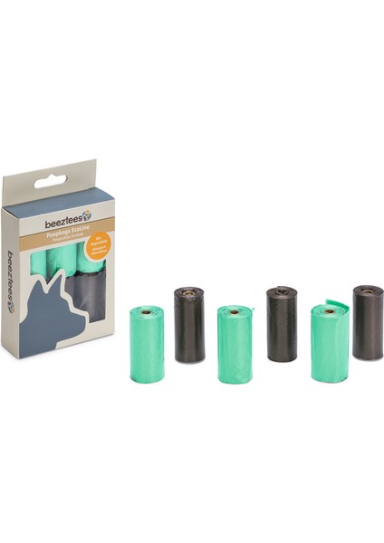 Mtxdpn Beeztees Köpek Dışkı Toplama Poşeti, Bioçözünür, 795005-795007 ile Kullanılabilir, 6X10ADET