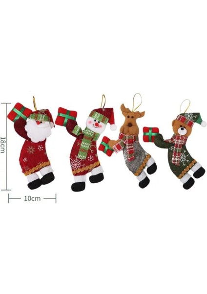 Yılbaşı Peluş Geyik ve Çam Ağacı Temalı Hediye Paketi, Kahverengi, Koleksiyonluk modelleri