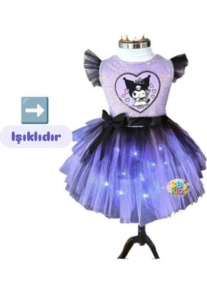Kuromi Işıklı Elbise Kostüm Abiye Doğum Günü Parti Düğün Davet Organizasyon