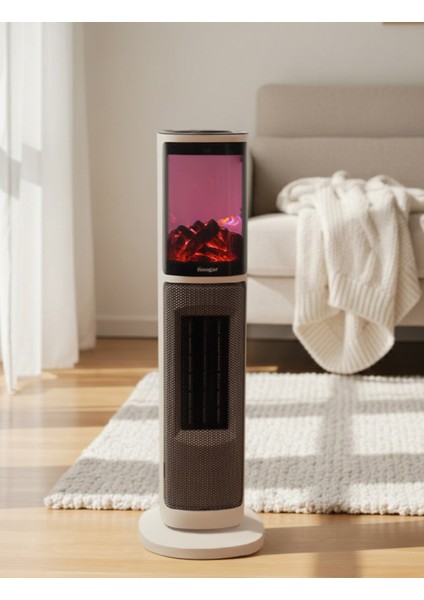 German OBEN White Series Seramik Kule Tipi Fanlı Isıtıcı Dijital Ekran Şömine Efektli Uzaktan Kumandalı fırsatları