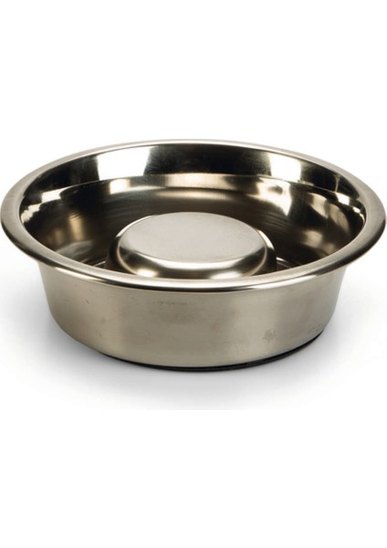 Mtxdpn Beeztees Köpek Yavaş Besleme Mama Kabı, Paslanmaz Çelik, 16CM