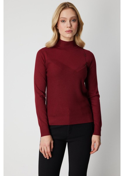 65348 Onteks Kazak Dikiş Detaylı Tek Tarafı Düğmeli