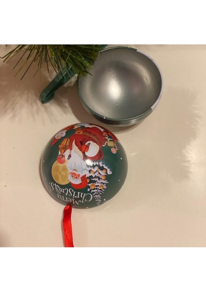 Yeşil Metal Çam Ağacı Süsü Topu Sürpriz Hediye Kutusu Noel Temalı fiyatları