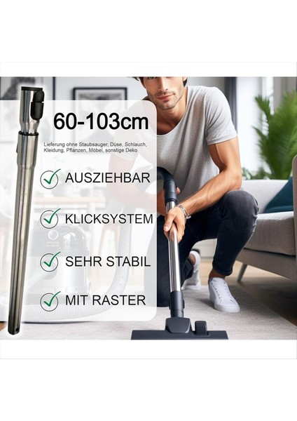 Miele Elektrikli Süpürge Için Kilitli Teleskopik Boru + Sap (Yurt Dışından) modelleri