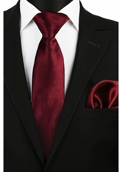 Bordo Ayarlanabilir Saten Çocuk Kravat ve Mendil Seti fiyatları