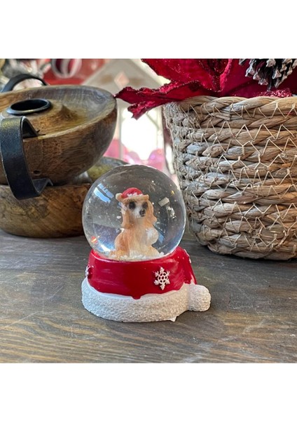 Noel Kar Küresi Turuncu Köpek fiyatları