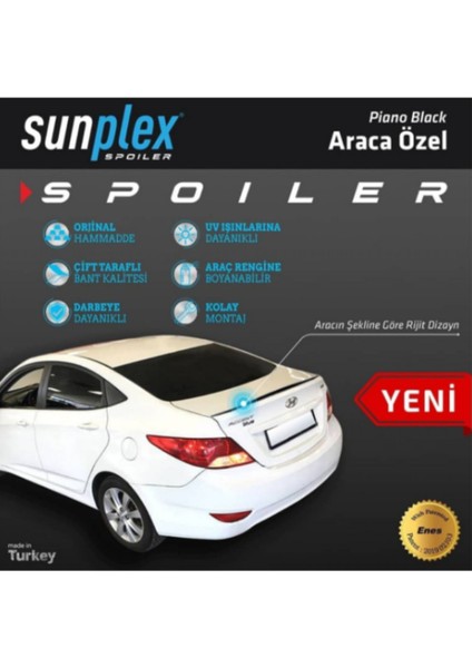 Ford Focus 2018-2025 Spoiler Bagaj Çıtası Piano Black modelleri