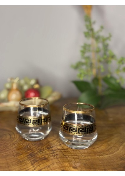 Altın Desenli Kahveyanı Seti 3 Lü