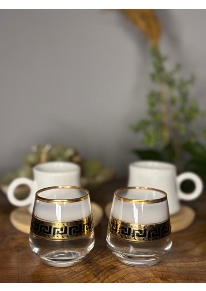 Altın Desenli Kahveyanı Seti 3 Lü fırsatları