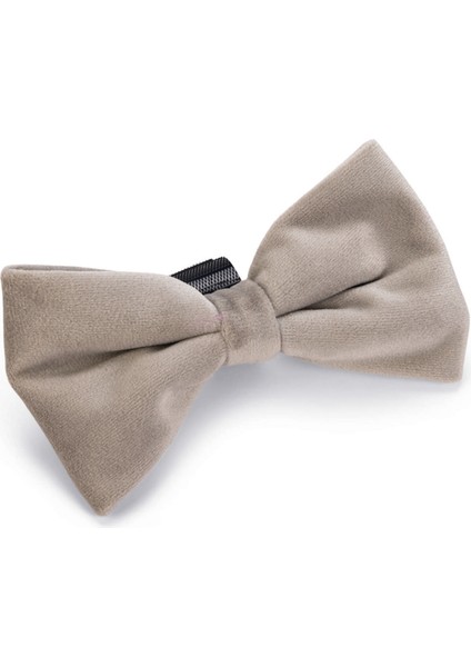 Mtxdpn Beeztees Dbl Köpek Papyonu, Kadife, Gri, 12CM