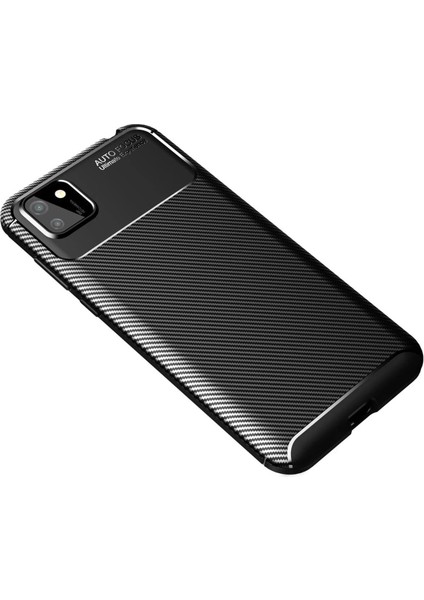MYT09 Huawei Y5P Kılıf Auto Focus Karbon Kapak - Siyah fiyatları