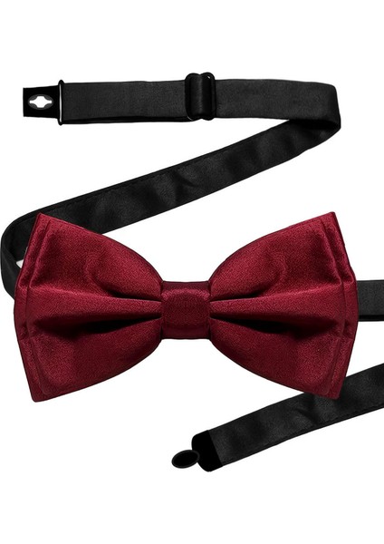 Bordo Ayarlanabilir Saten Çocuk Papyon ve Mendil Seti fırsatları