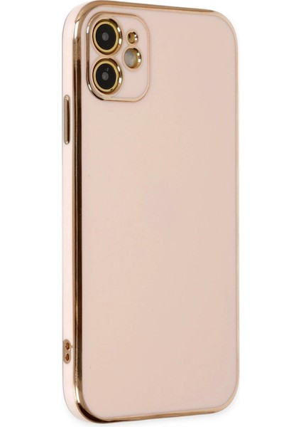 MYT09 iPhone 12 Kılıf Volet Silikon - Pembe