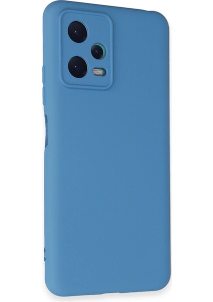 MYT09 Xiaomi Redmi Note 12 5g Kılıf Nano Içi Kadife Silikon - Mavi