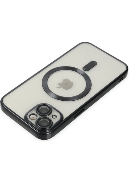 MYT09 iPhone 14 Kılıf Kross Magneticsafe Kapak - Siyah fırsatları