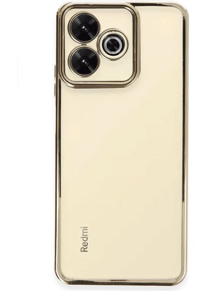 MYT09 Xiaomi Redmi 13 4g Kılıf Lensli Silikon - Gold