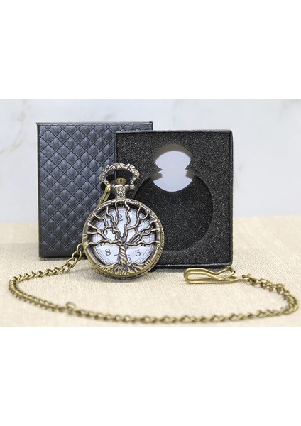 Özel Kutulu Hayat Ağacı Tasarımı Köstekli Saat ALK2612