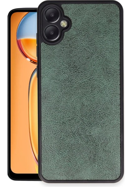MYT09 Samsung Galaxy A05 Kılıf Aras Deri Kapak - Koyu Yeşil