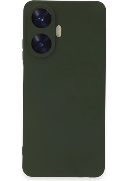 MYT09 Realme C55 Kılıf Nano Içi Kadife Silikon - Koyu Yeşil fırsatları