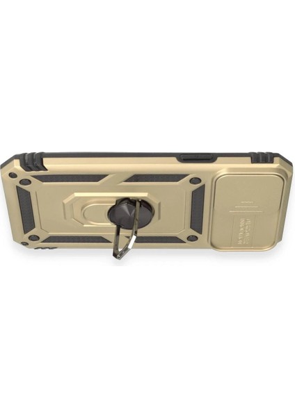 MYT09 iPhone 12 Pro Max Kılıf Pars Lens Yüzüklü Silikon - Gold modelleri