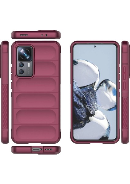 MYT09 Xiaomi Mi 12T Pro Kılıf Optimum Silikon - Bordo modelleri