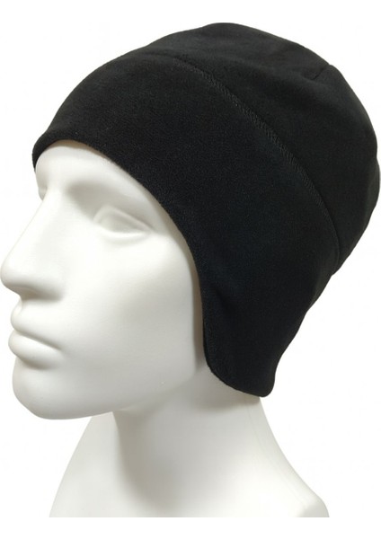 Siyah Kışlık Kulaklıklı Çift Katlı Kalın Termal Polar Bere indirimleri