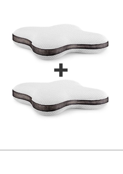 2 Adet Ortopedik Boyun Destekli Kelebek Yastık,horlama Yastığı,boyun Destekli Hava Kanallı Yastık