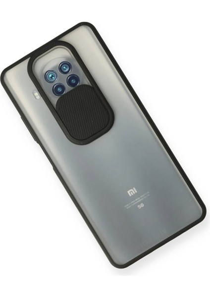 MYT09 Xiaomi Mi 10T Lite Kılıf Palm Buzlu Kamera Sürgülü Silikon - Siyah modelleri