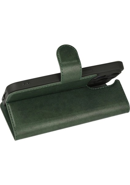 MYT09 iPhone 13 Pro Max Kılıf Trend S Plus Kapaklı Kılıf - Yeşil modelleri