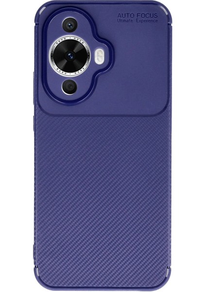 MYT09 Huawei Nova 12S Kılıf Auto Focus Karbon Kapak - Lacivert