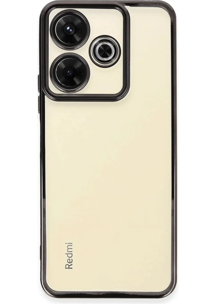 MYT09 Xiaomi Redmi 13 4g Kılıf Lensli Silikon - Siyah