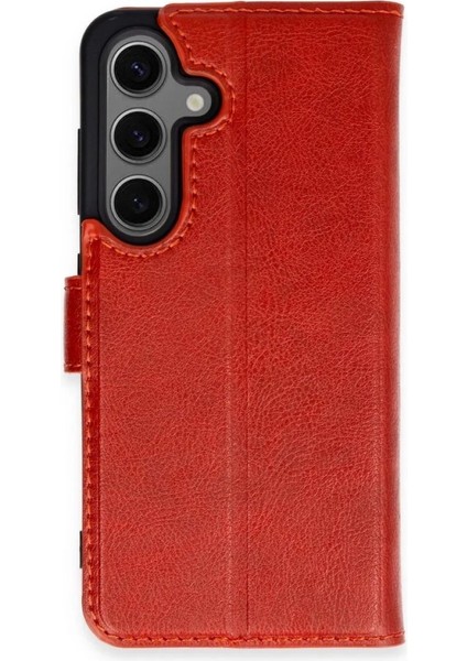 MYT09 Samsung Galaxy S24 Plus Kılıf Trend S Plus Kapaklı Kılıf - Kırmızı