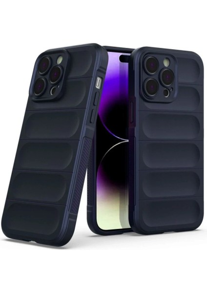 MYT09 iPhone 16 Pro Max Kılıf Optimum Silikon - Lacivert modelleri