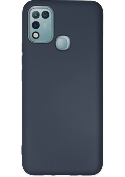 MYT09 Infinix Hot 10 Play Kılıf Nano Içi Kadife Silikon - Lacivert