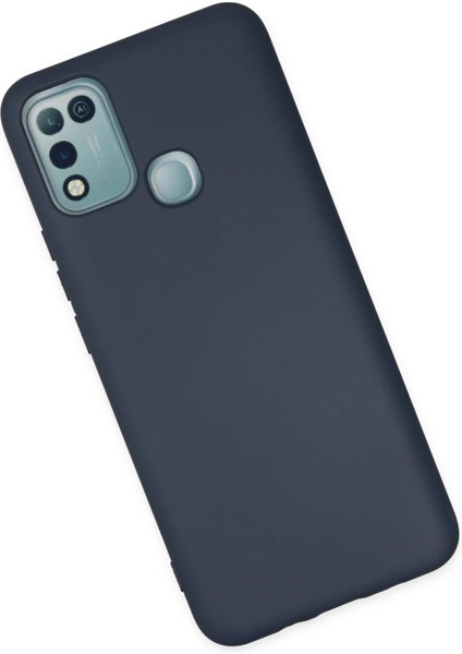 MYT09 Infinix Hot 10 Play Kılıf Nano Içi Kadife Silikon - Lacivert modelleri