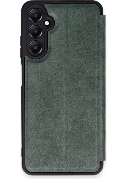 MYT09 Samsung Galaxy S24 Fe Kılıf Flip Cover - Koyu Yeşil