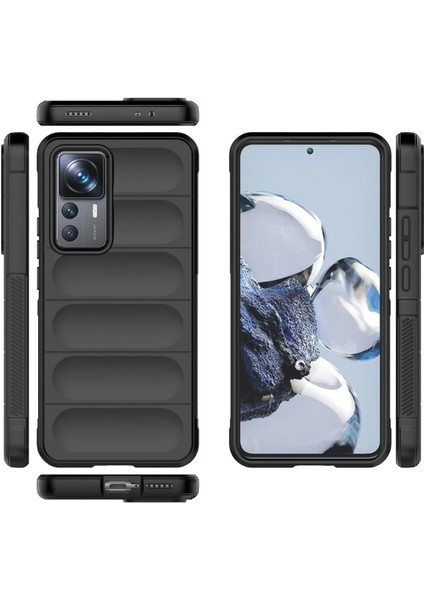 MYT09 Xiaomi Mi 12T Pro Kılıf Optimum Silikon - Siyah modelleri