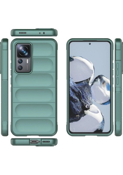 MYT09 Xiaomi Mi 12T Pro Kılıf Optimum Silikon - Koyu Yeşil modelleri