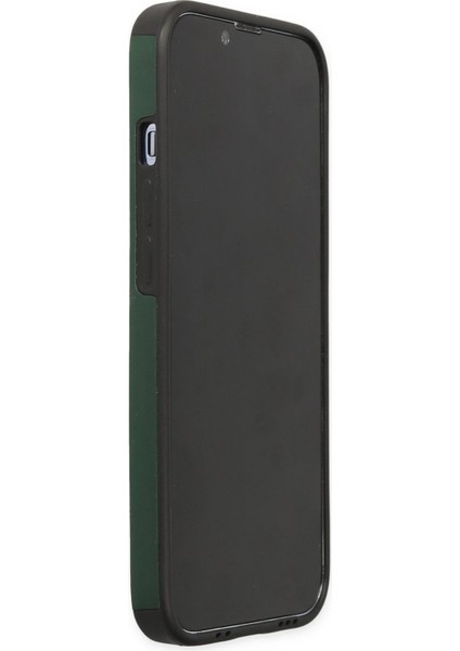 MYT09 iPhone 14 Pro Kılıf Mega Standlı Silikon - Yeşil