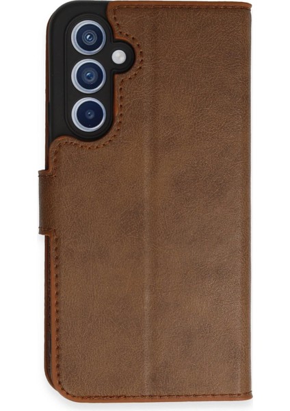 MYT09 Samsung Galaxy A34 5g Kılıf Trend S Plus Kapaklı Kılıf - Taba