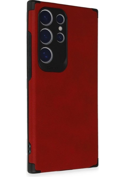MYT09 Samsung Galaxy S24 Ultra Kılıf Loop Deri Silikon - Kırmızı fiyatları