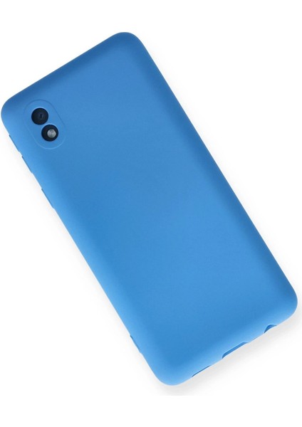 MYT09 Samsung Galaxy A01 Core Kılıf Nano Içi Kadife Silikon - Mavi modelleri
