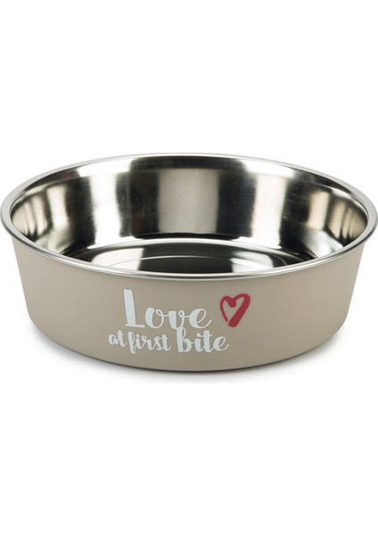 Mtxdpn Beeztees Köpek Mama Su Kabı, Paslanmaz Çelik, Gri, 21CM, 1500ML