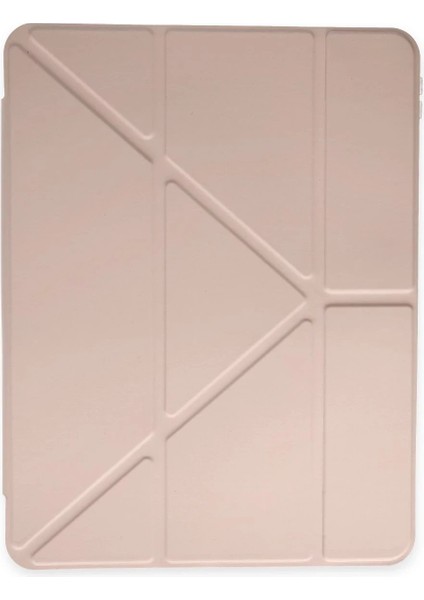 MYT09 iPad Pro 11 (2024) Kılıf Kalemlikli Mars Tablet Kılıfı - Rose Gold modelleri