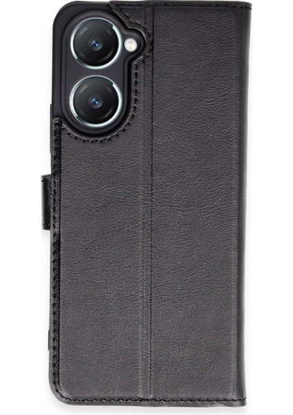 MYT09 Vivo Y18 Kılıf Trend S Plus Kapaklı Kılıf - Siyah