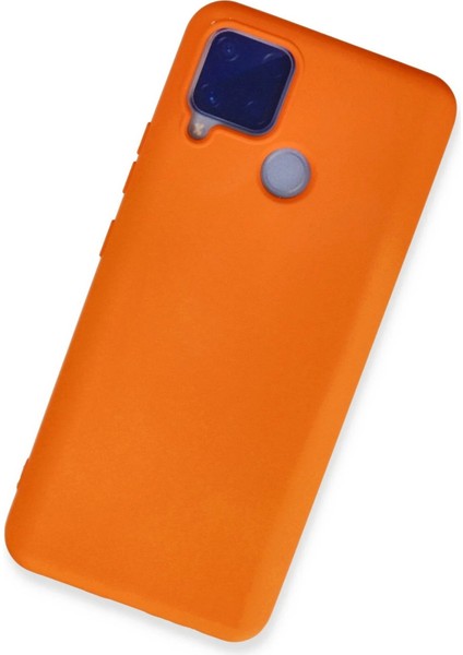 MYT09 Realme C15 Kılıf Nano Içi Kadife Silikon - Turuncu fiyatları