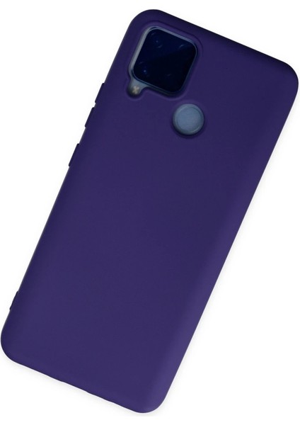 MYT09 Realme C15 Kılıf Nano Içi Kadife Silikon - Mor fiyatları
