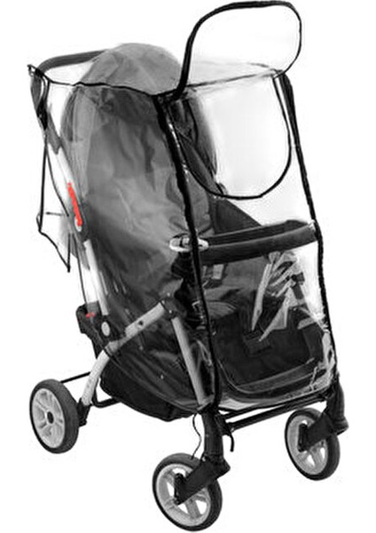 Fermuarlı Bebek Arabası Yağmurluğu Şeffaf Renkli Su Geçirmez Koruma fırsatları