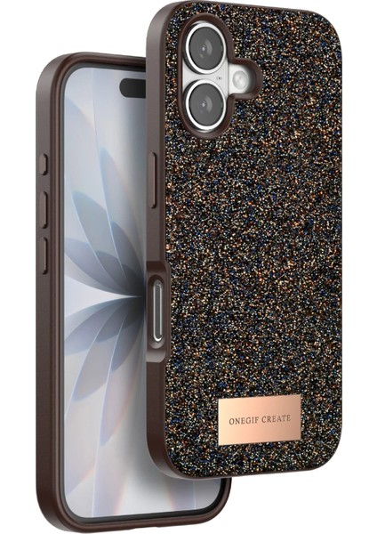 MYT09 Apple iPhone 17 Bright Simli Kapak - Gold